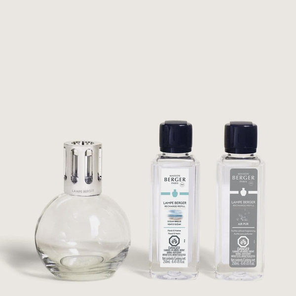 Essential Round Lamp Ritual Starter Kit with Air Pur So Neutral + Ocean Breeze