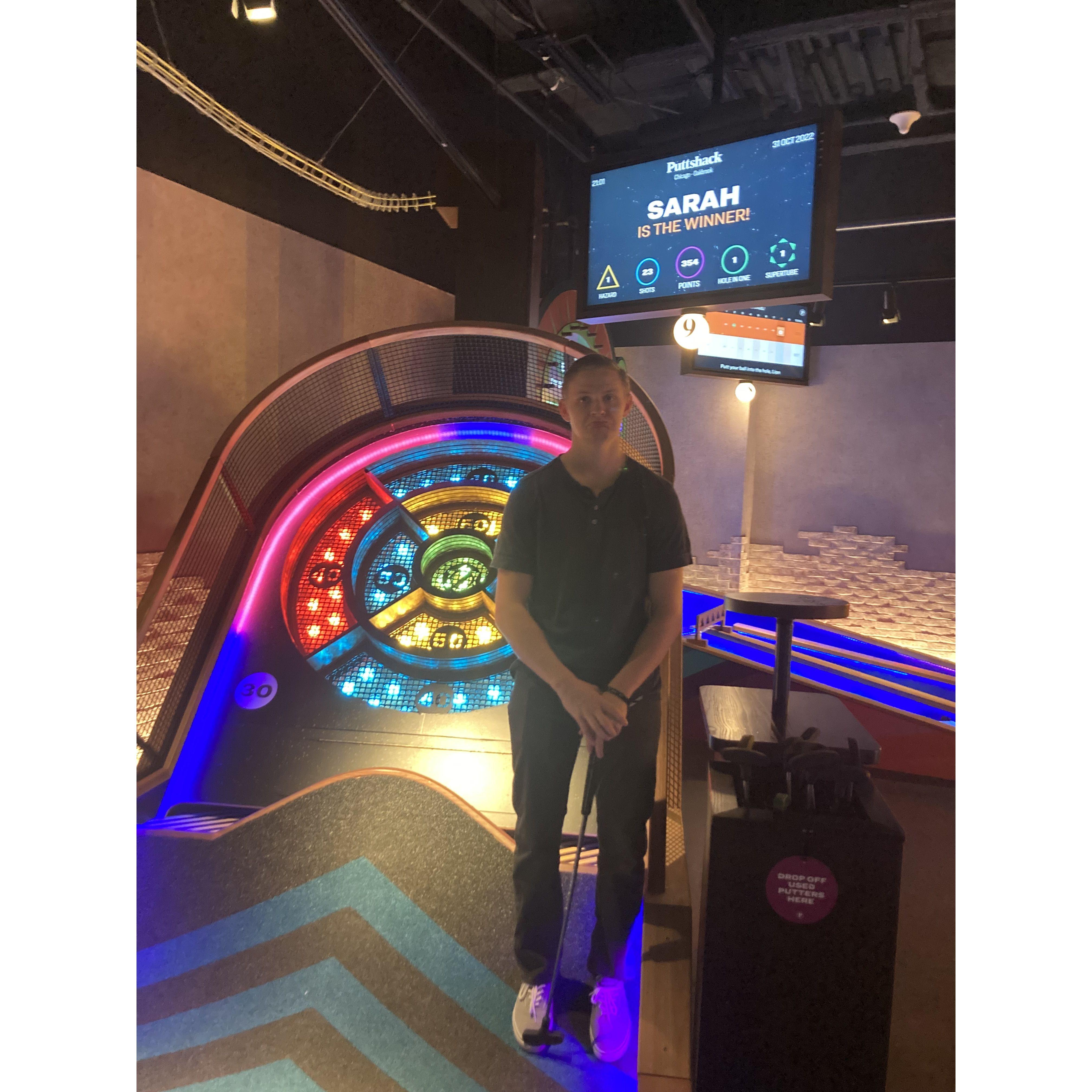 Sarah won both games!