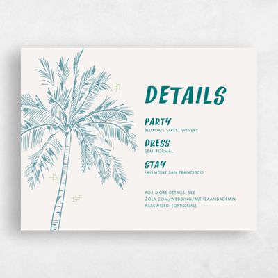 Teal, Blue Wedding Enclosure - Ocaso