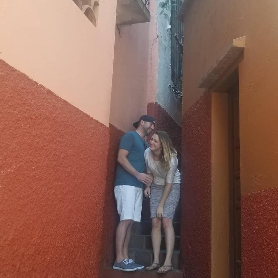 Alley of the kiss in Mexico