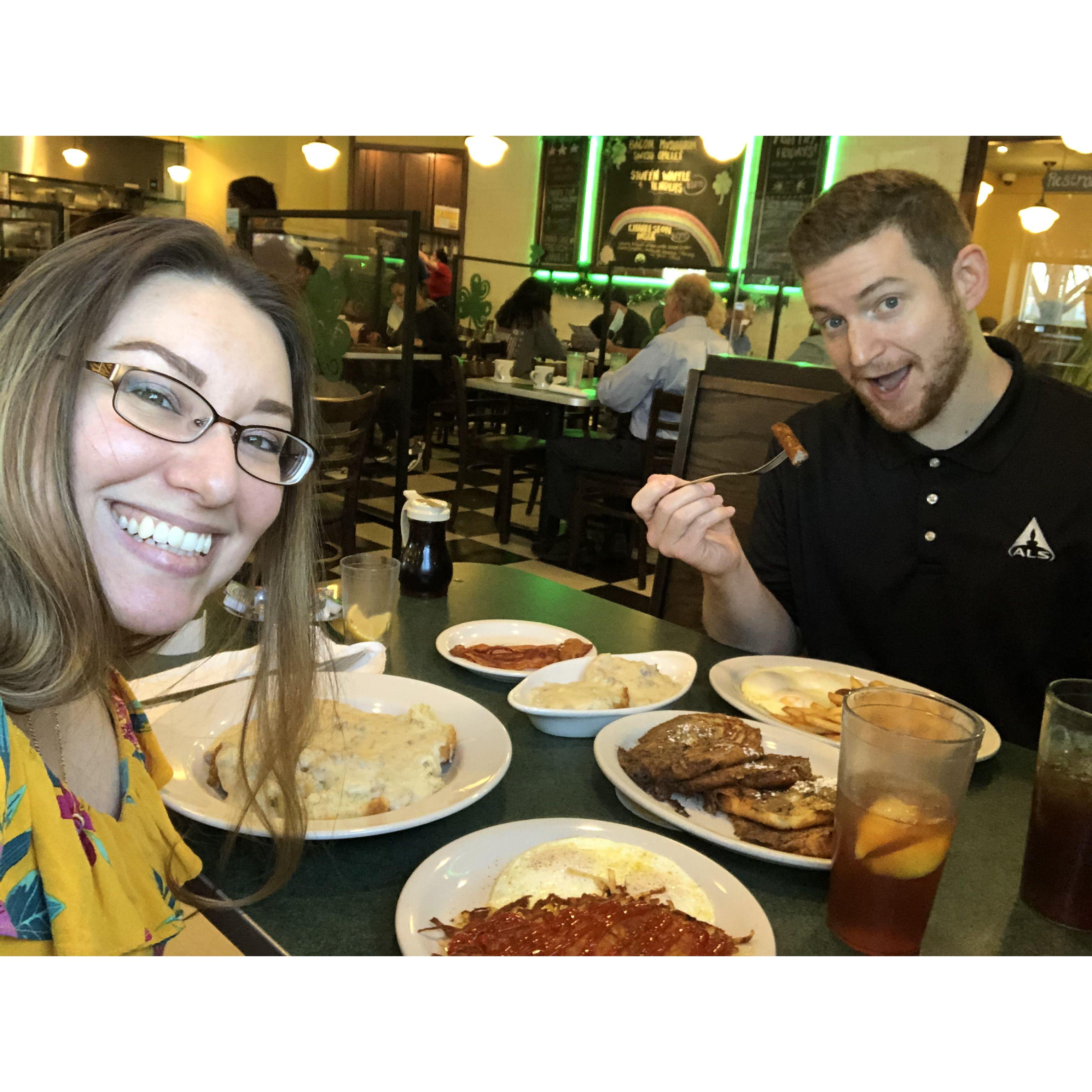 Breakfast food is sort of our thing. This was in Florida.