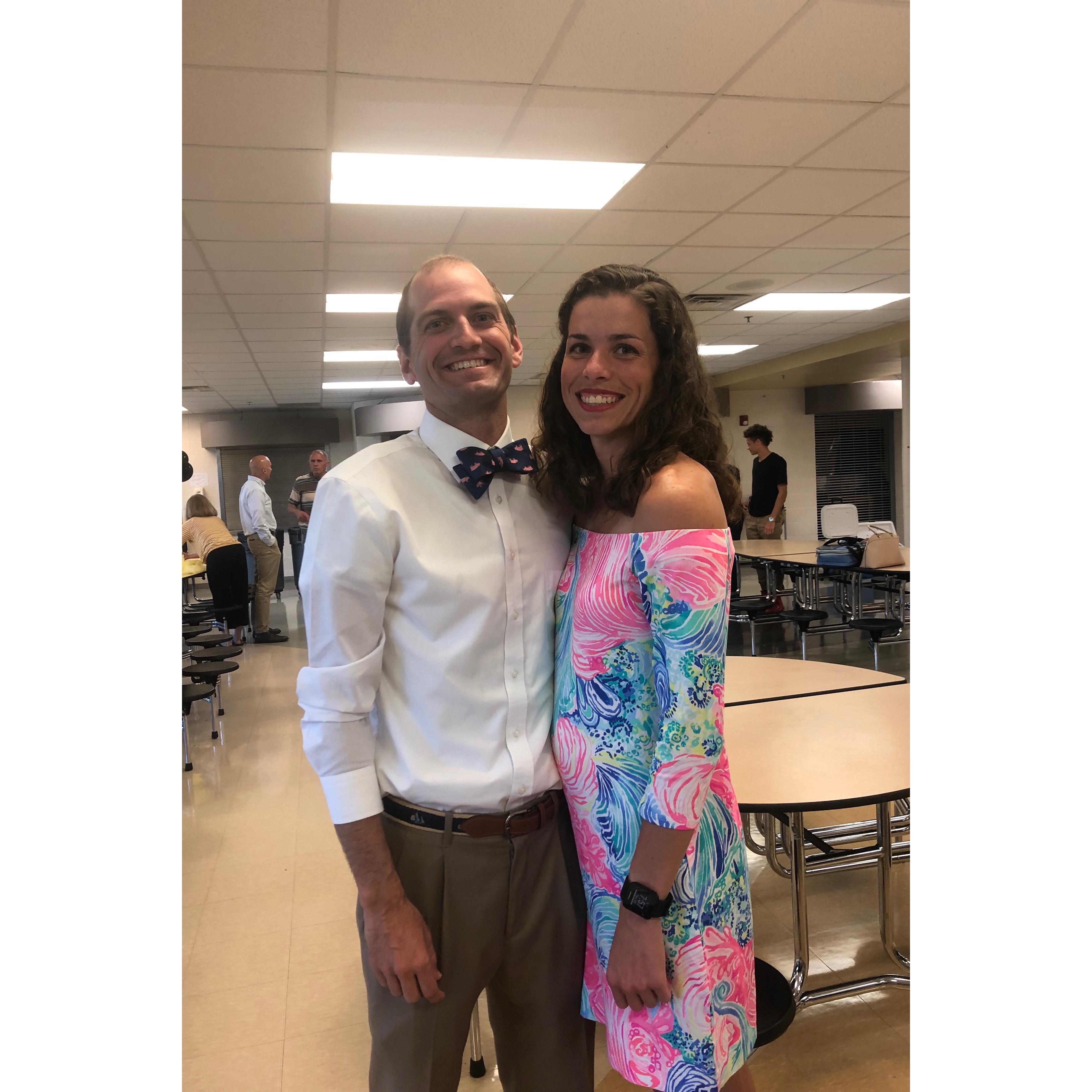 Definitely the best looking coaches at the banquet.