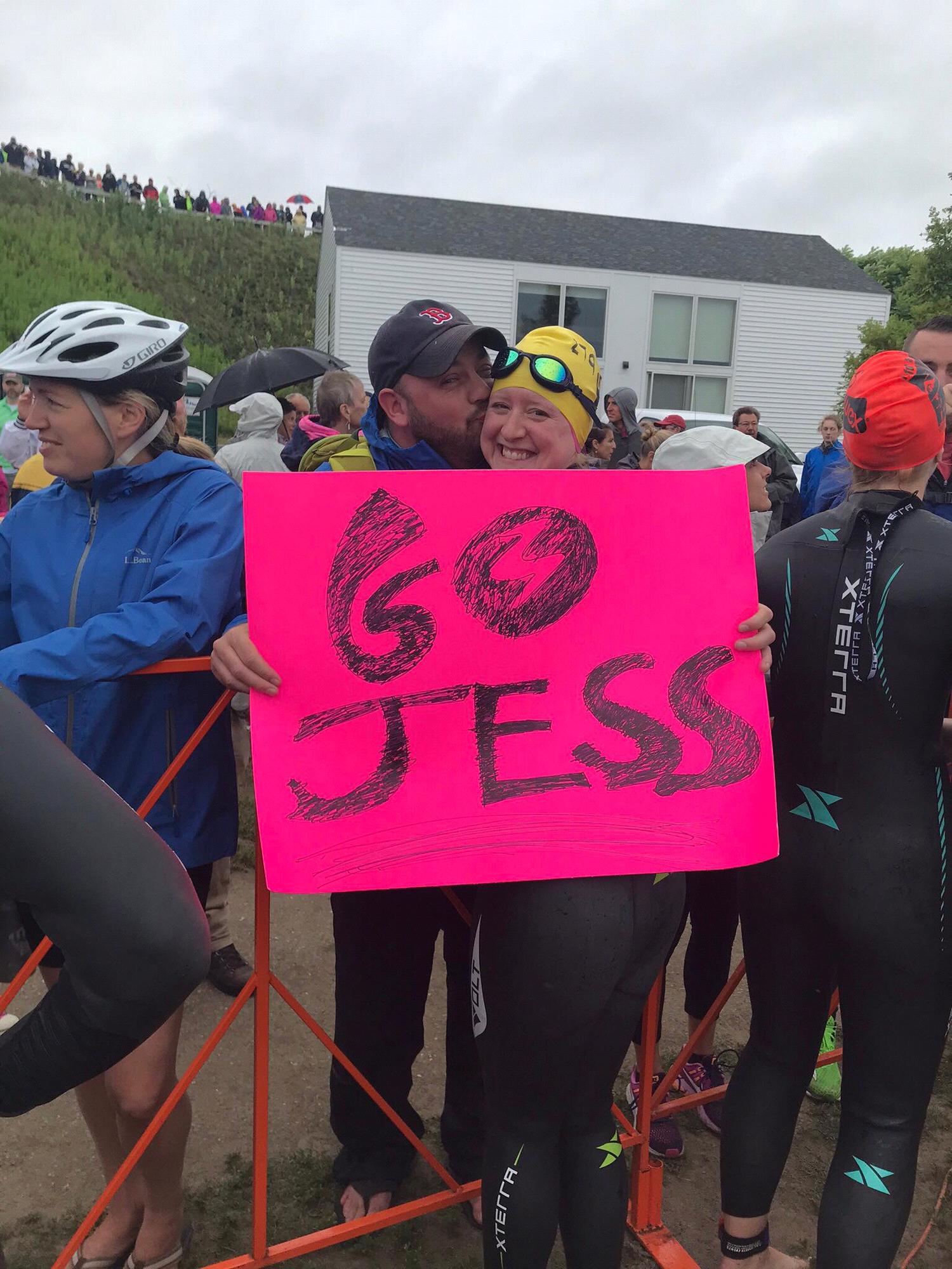 Biggest fan at the Tri for a Cure, July 2018
