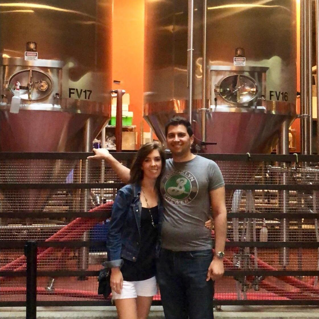 Visiting Brooklyn Brewery with our friends Graham and Anna, after Laura moved to NYC! (August 11, 2018)