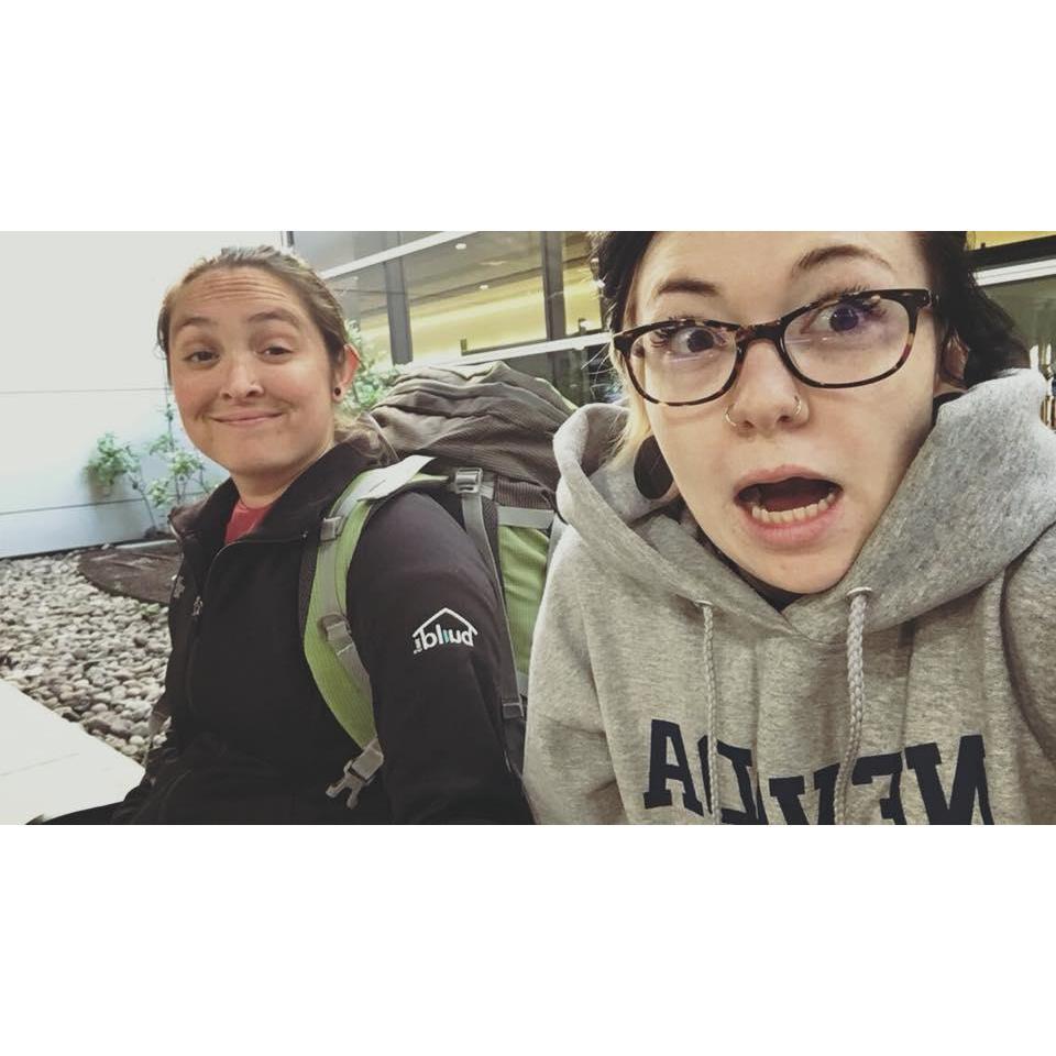 Awaiting pick-up after a red eye flight at Logan International Airport in Boston, MA! (2018)