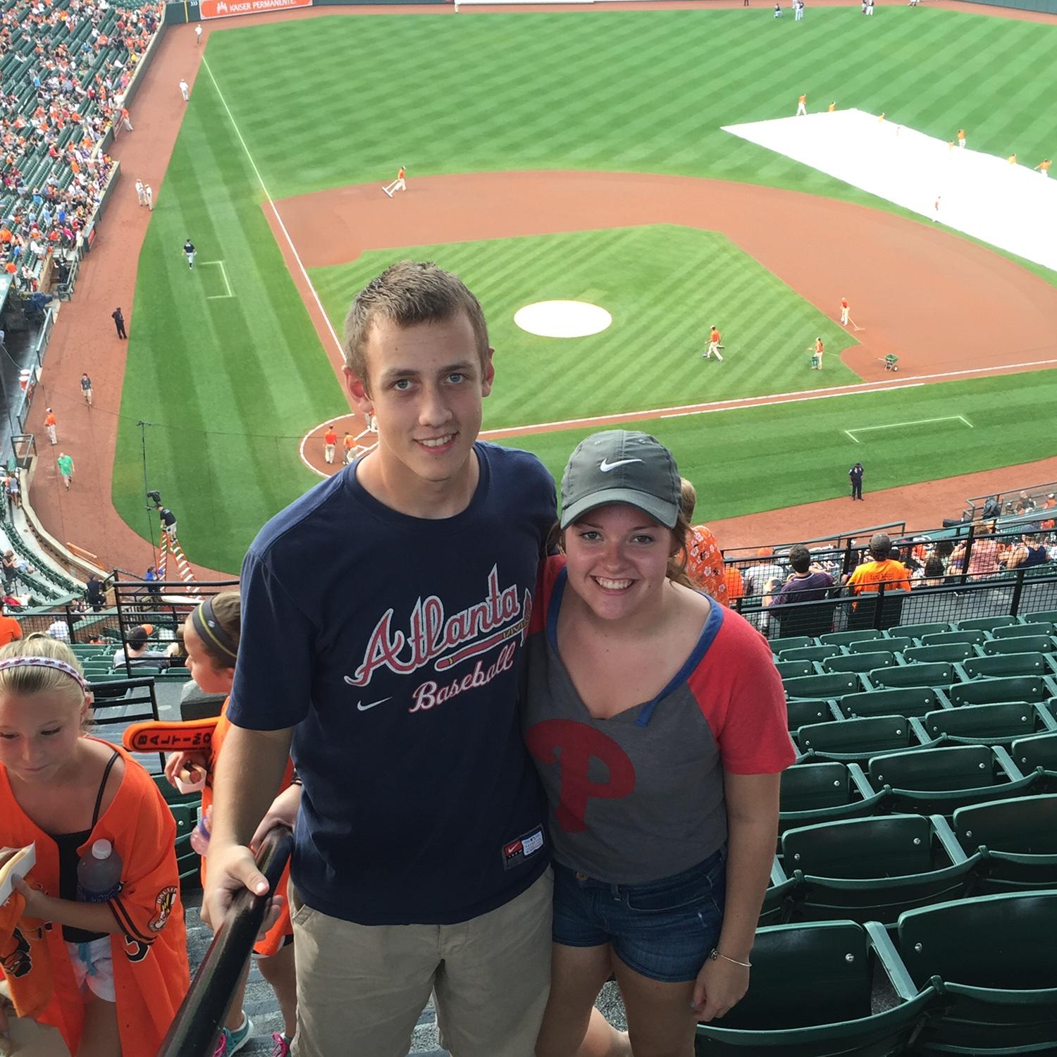 Our first MLB game. 9 ballparks down!