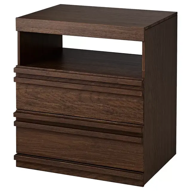 MATHOPEN Nightstand, medium brown, 26 3/8x19 5/8 "