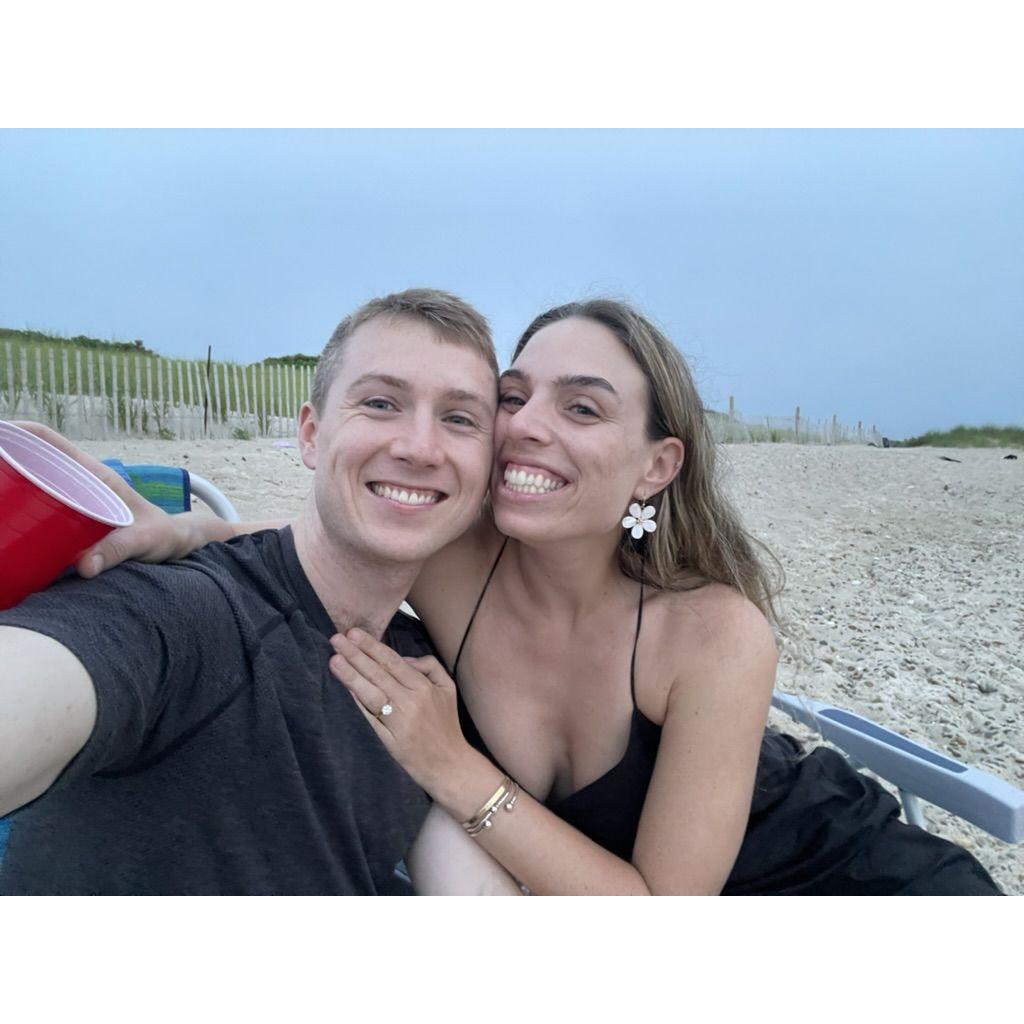 Taken just after Pat proposed!