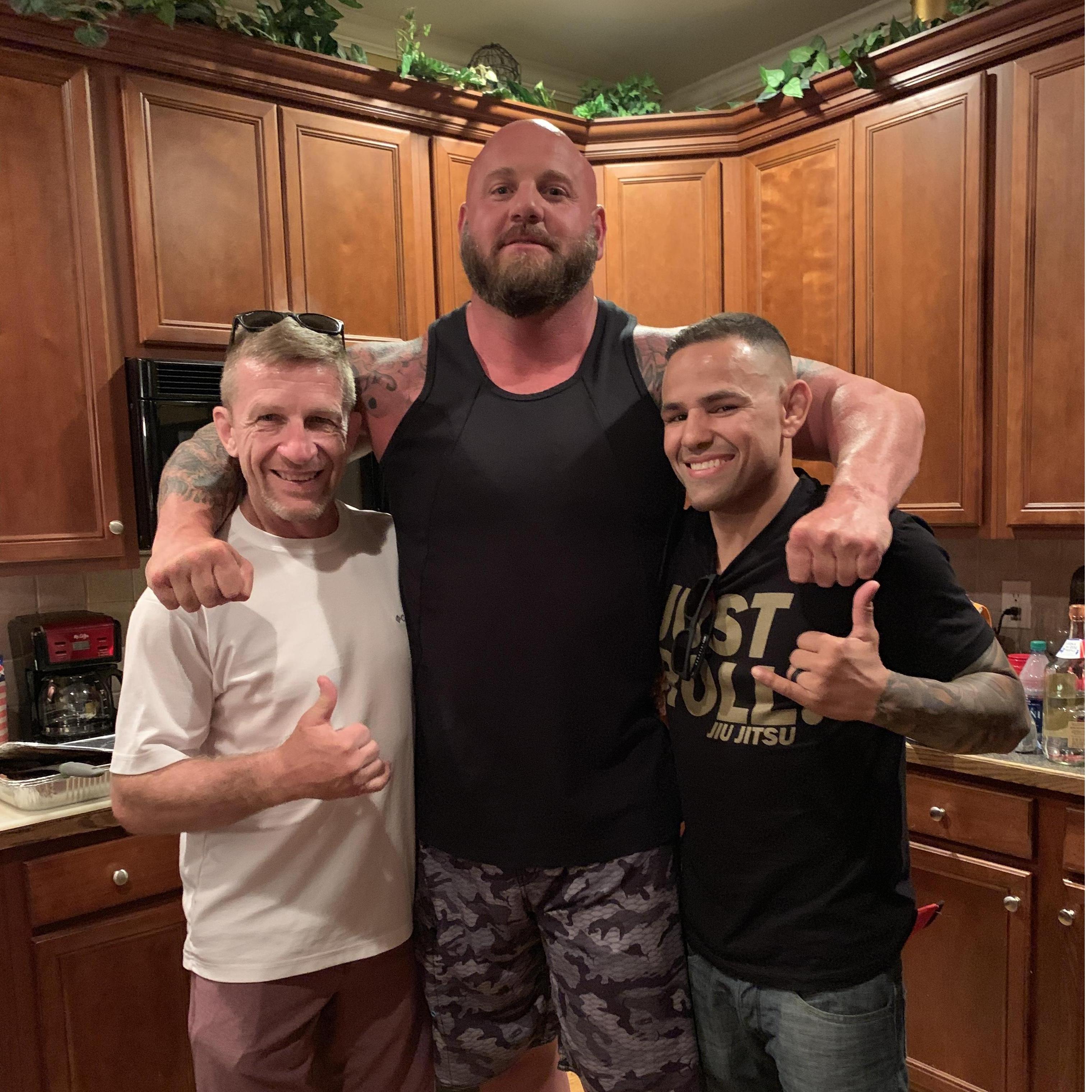 When two little guys meet one big guy.