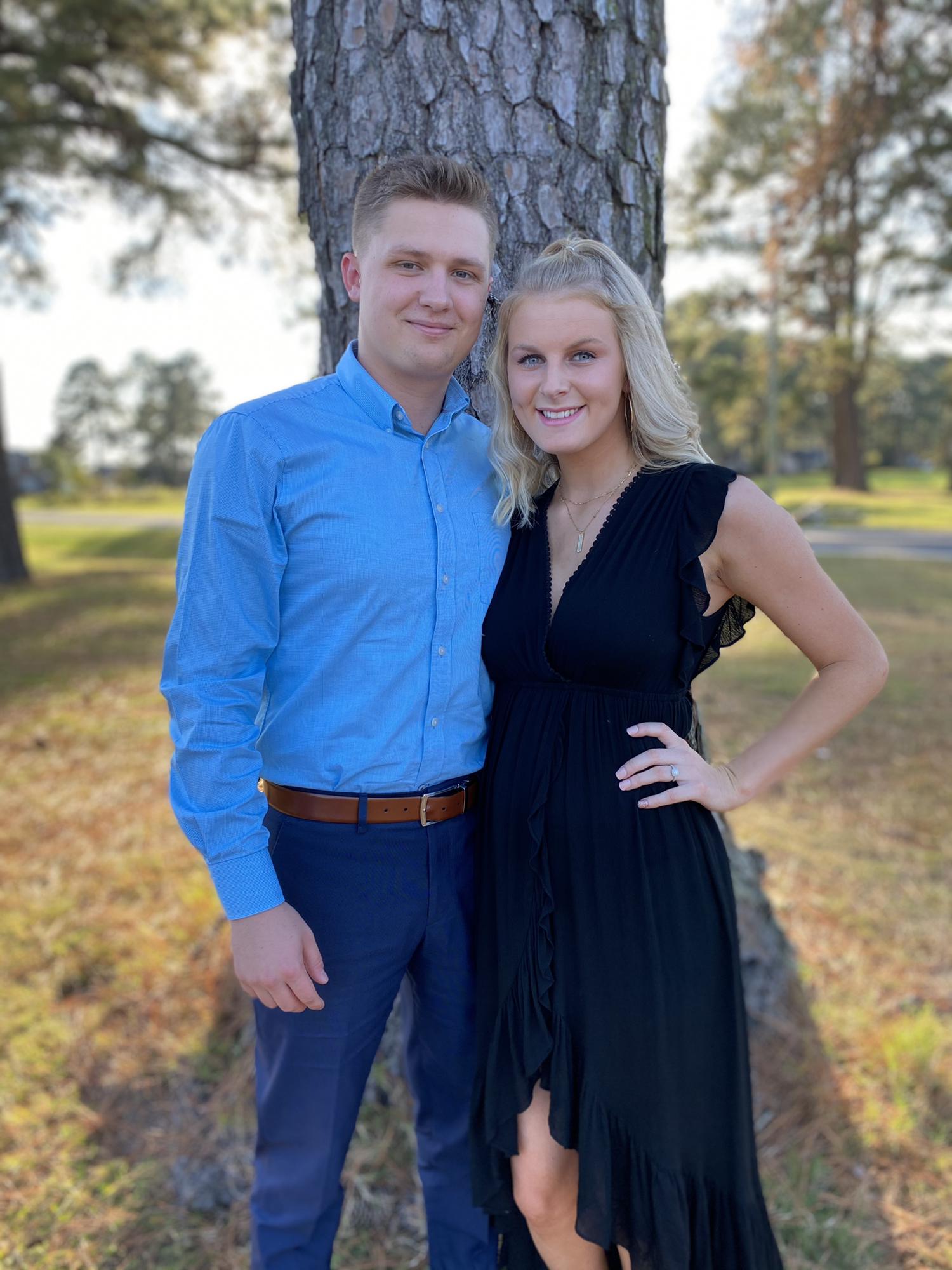 This was taken at our friends' wedding