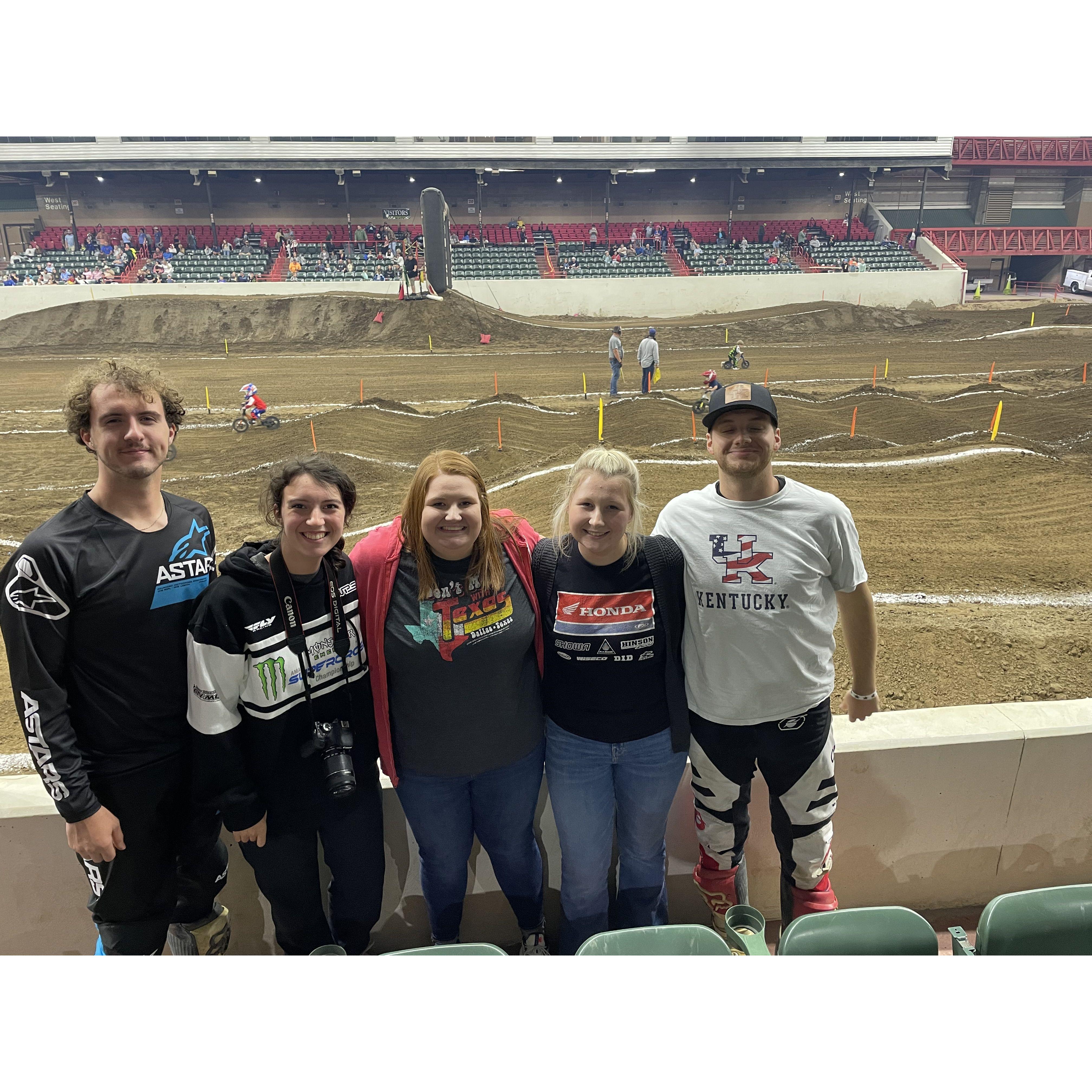 one of the many dirt bike racing :)
