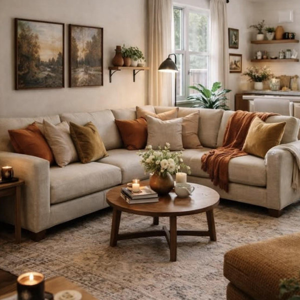 new couch and rug