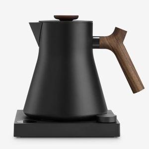 Corvo EKG Electric Kettle - Matte Black + Walnut