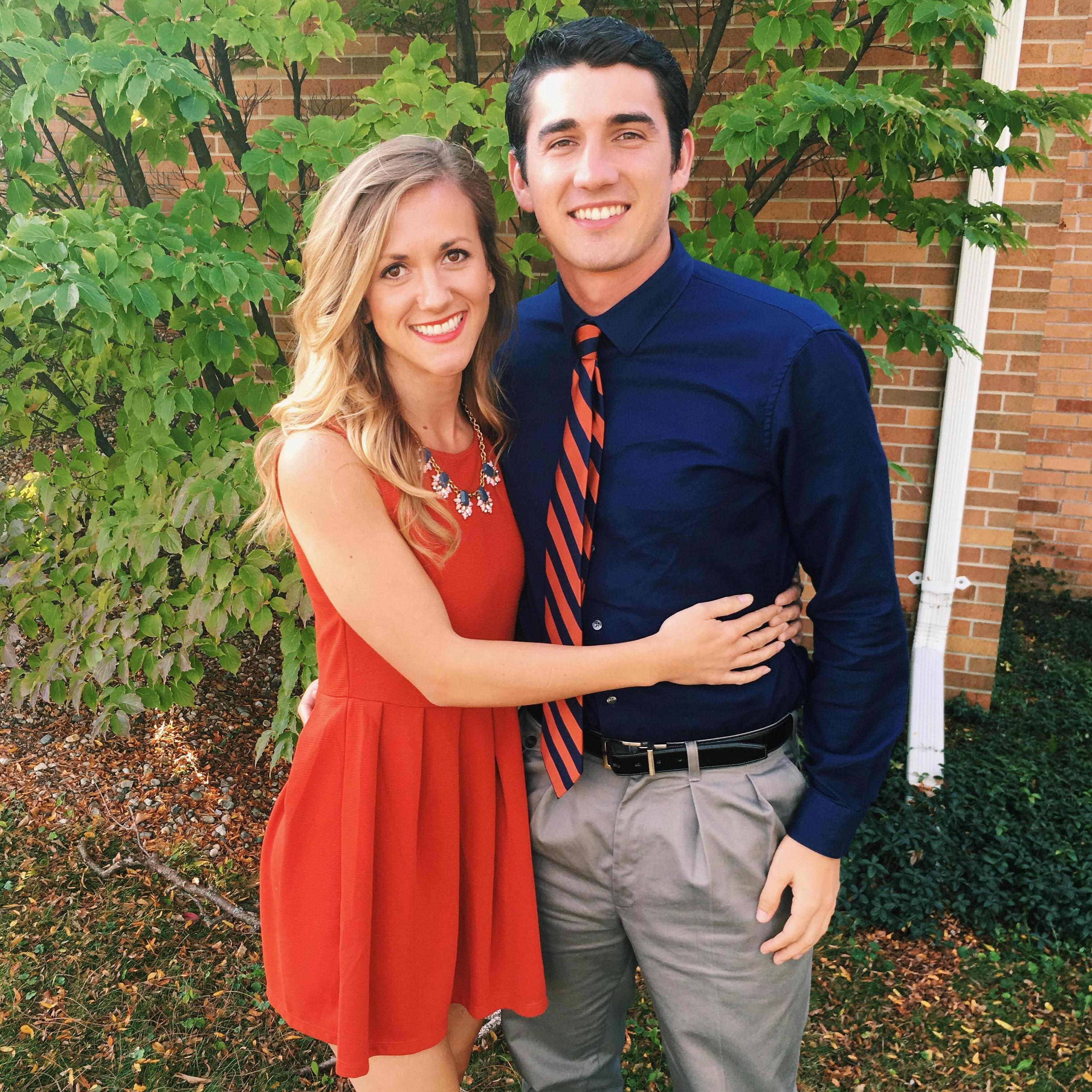 Friends wedding in Holland, Michigan where TJ went to Hope college