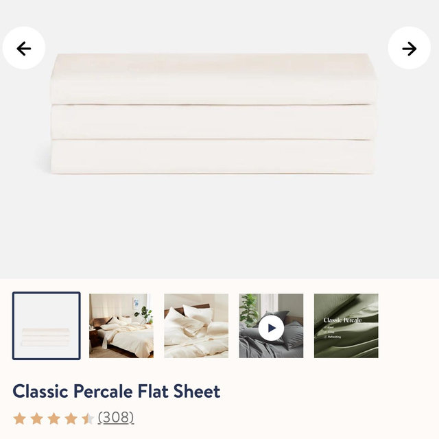 Classic Percale Flat Sheet