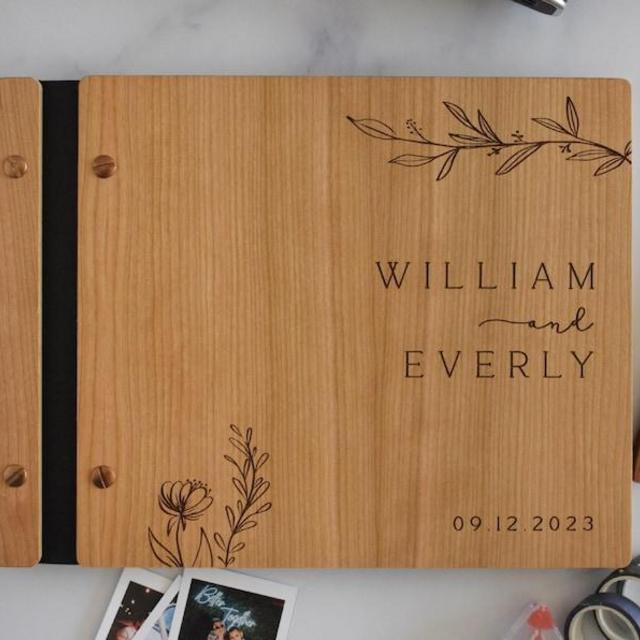 Wedding Guest Book, Wood Guest Book, Guest Book, Photobooth Guestbook, Wooden Guest Book, Personalized Photo Album, Wedding Album