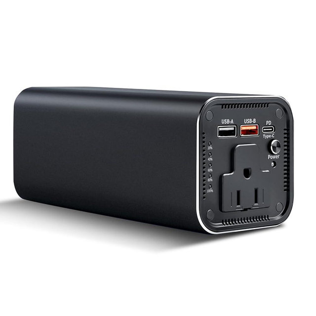 Portable Power Bank, 100W AC Outlet Laptop Charger, 98Wh/27000mAh High Capacity with 65W PD USB C Laptop Battery Bank, Backup Power Source for Business Travel and Outdoor Activities