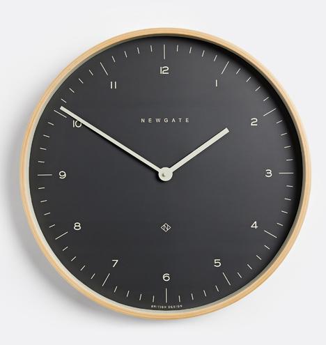 Large Gray Mr. Clarke Wall Clock - Rejuvenation