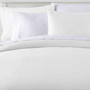 280-Thread-Count Pima Cotton Percale Queen Comforter Cover (White)