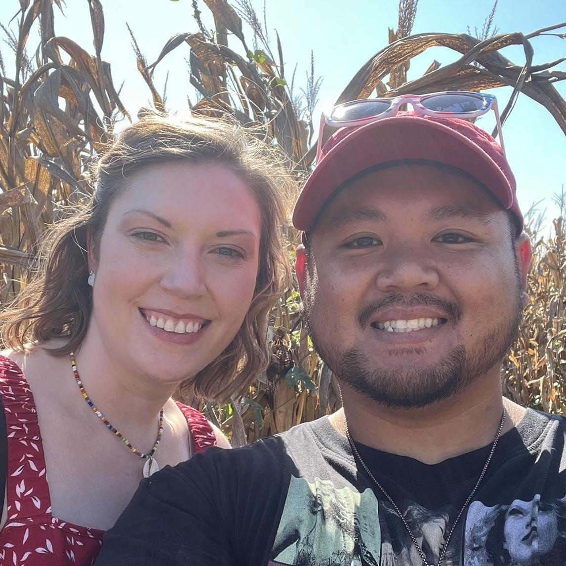 Frolicking in the cornfields to celebrate the start of fall!