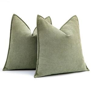 Blue or Green Throw Pillows for Living Room