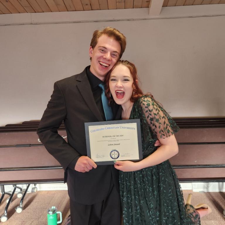 Leiton won Outstanding Junior in the Arts at CCU!