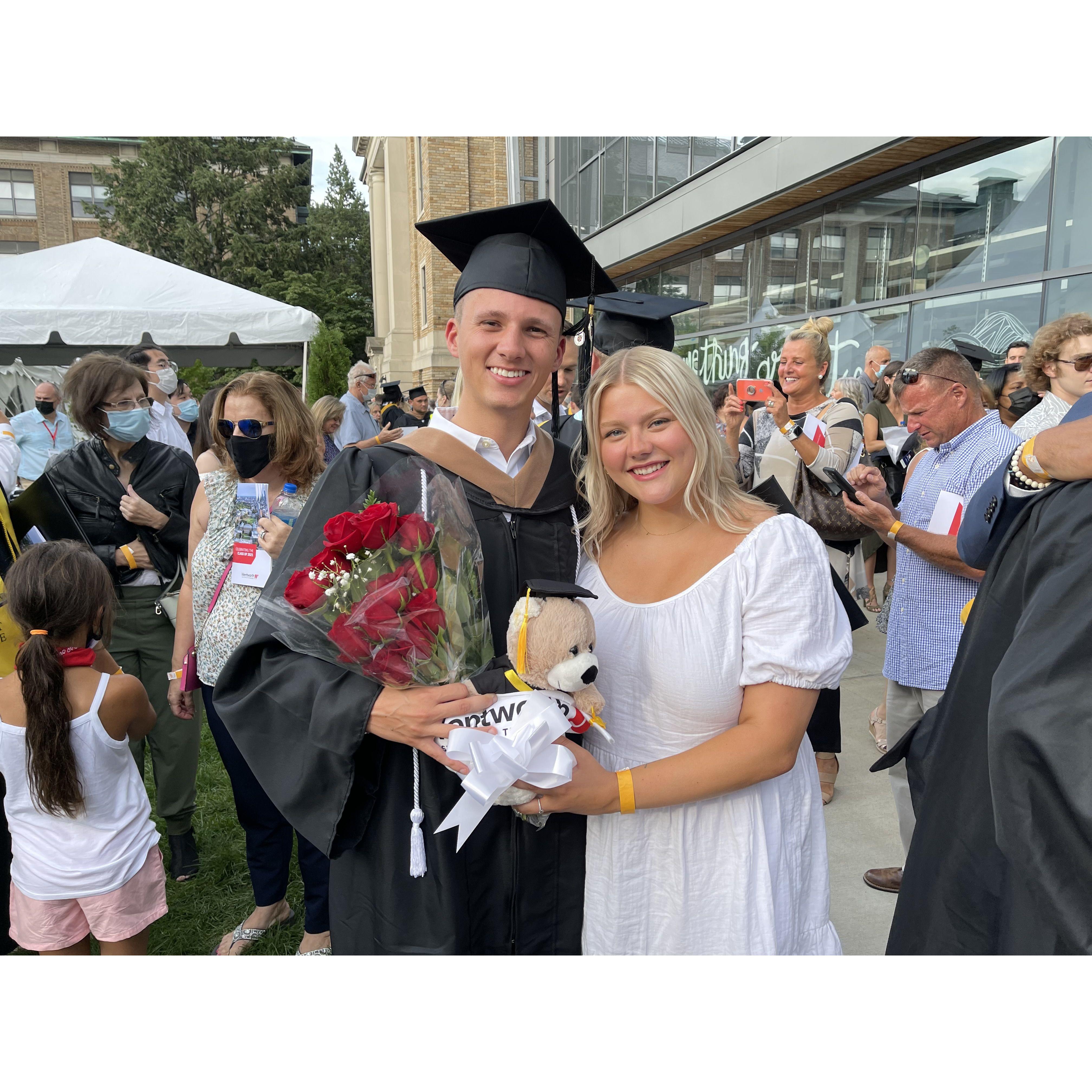 Justin's graduation from Wentworth Institute of Technology in Boston!