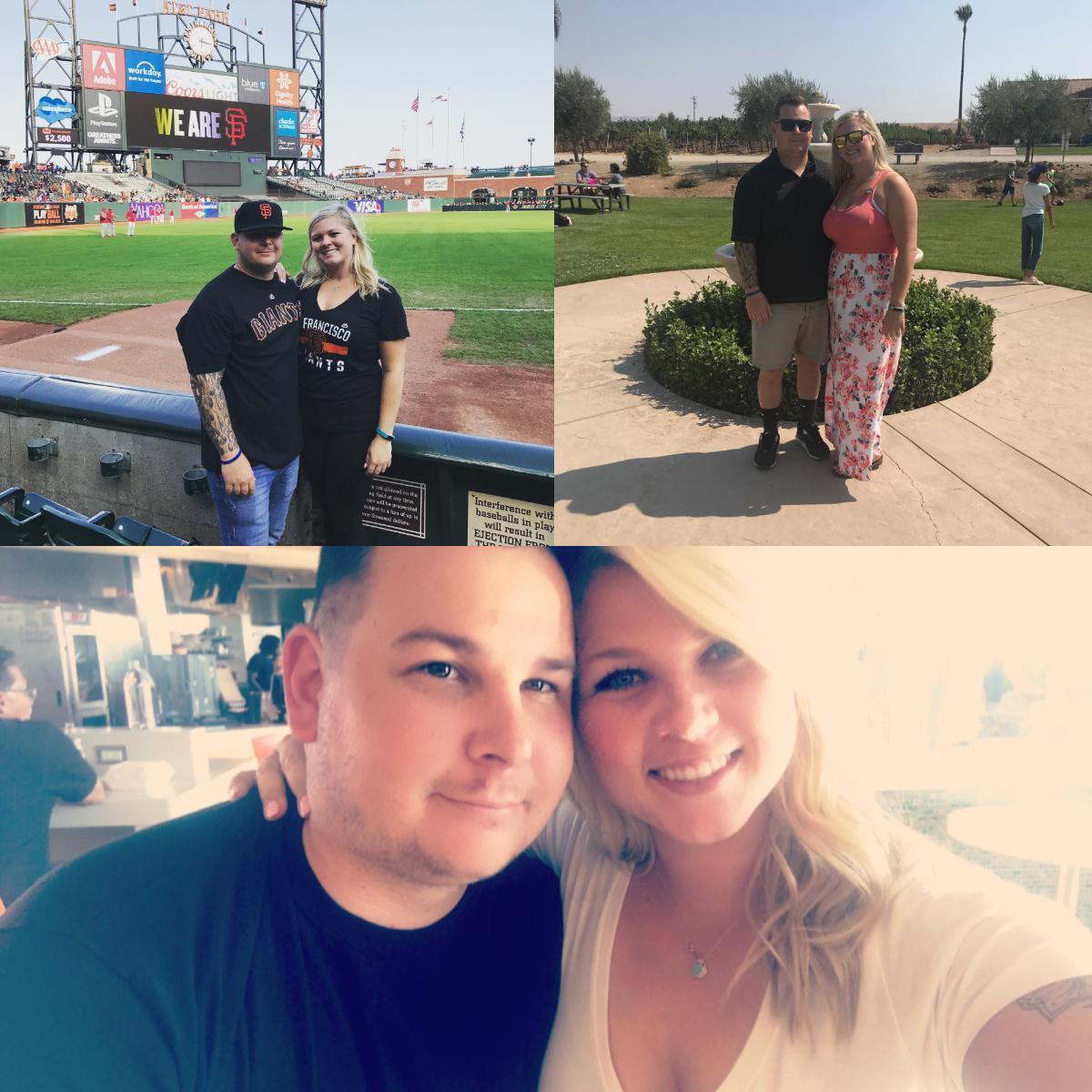 August 2017 - My First Trip to See My In-Laws, My First Trip to AT&T Park and Wine Tasting