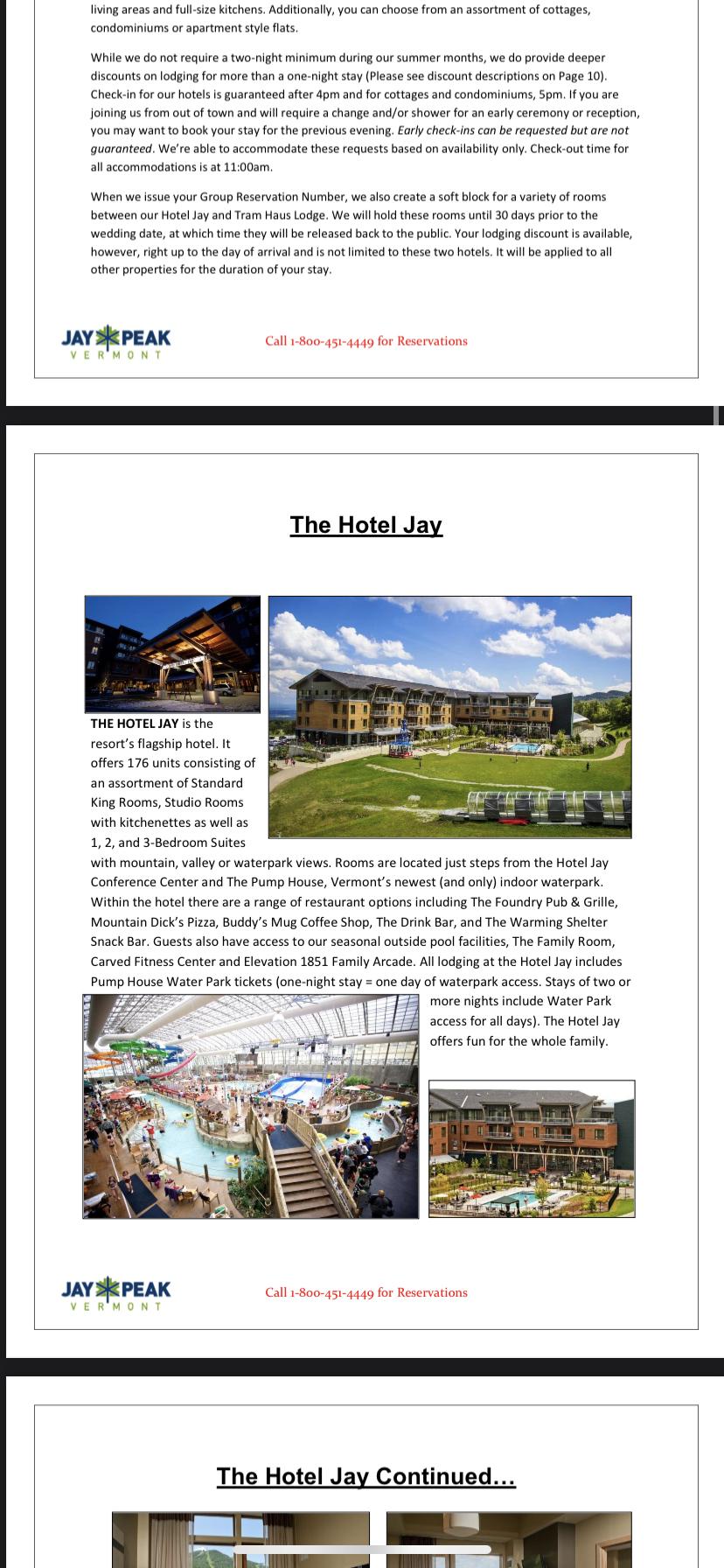 Lodging and booking information: The Hotel Jay
