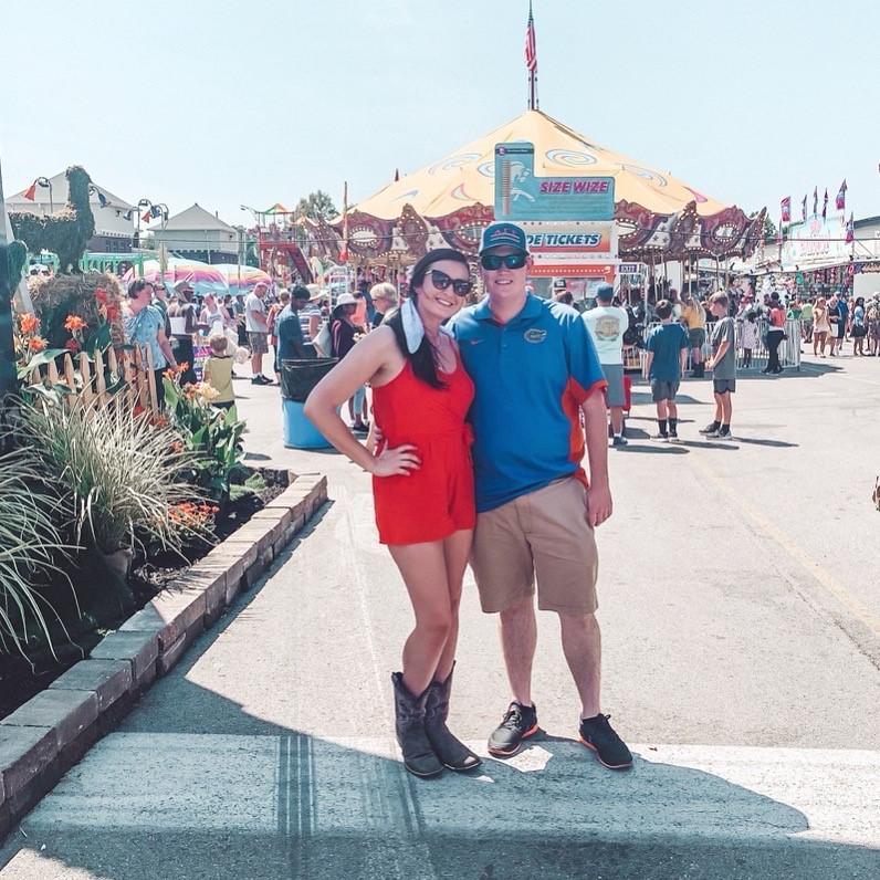Our first photo together! August 11, 2019. Indiana State Fair, in Indianapolis, Indiana