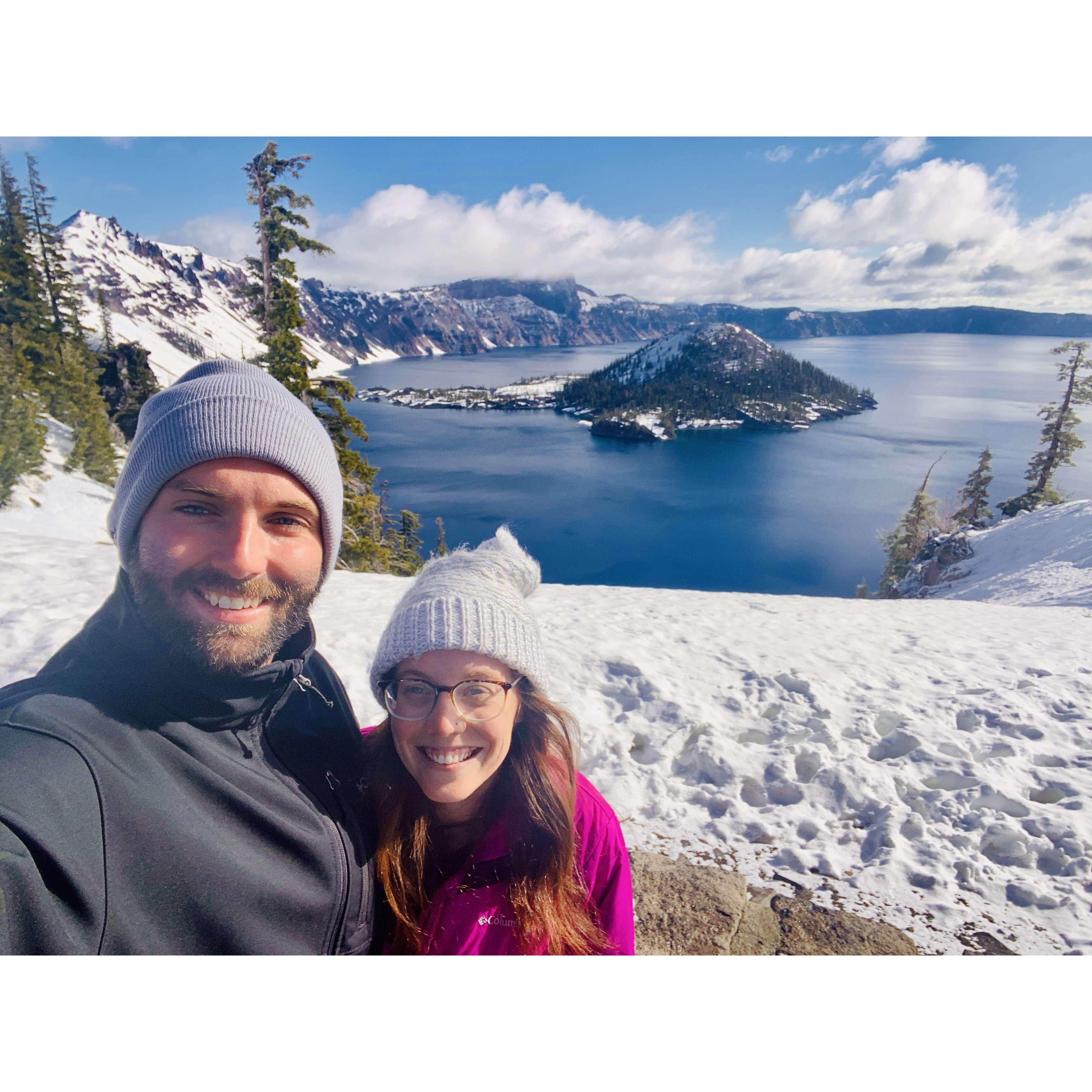 Crater Lake National Park was stunning completely covered in snow!