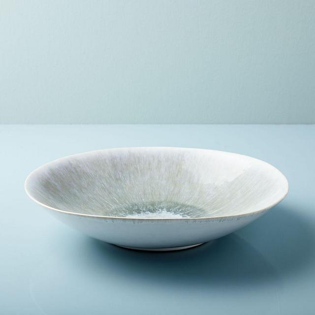 Reactive Glaze Large Pasta Bowl, Set of 4, Dusty Mint