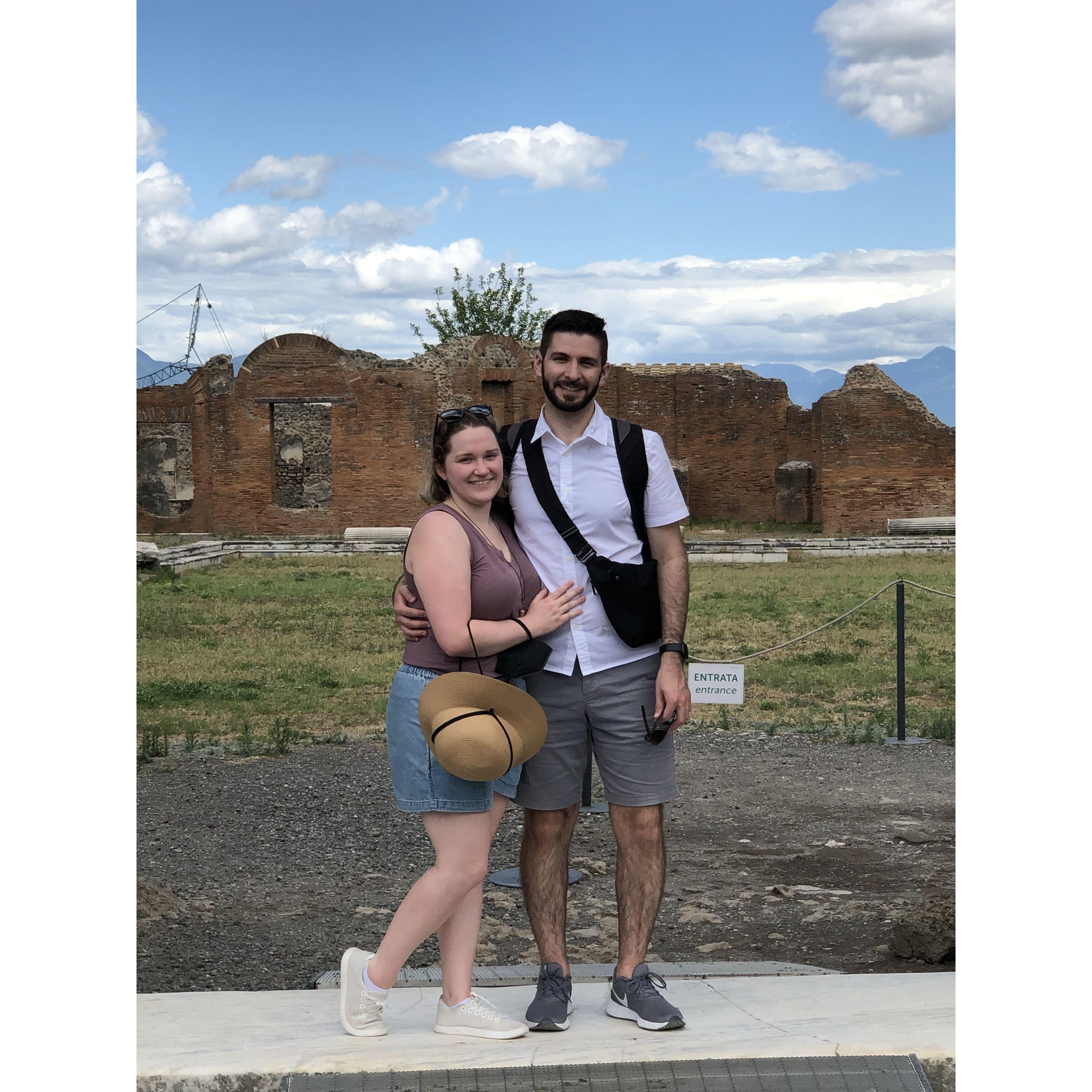 Visiting Pompeii, 2022.