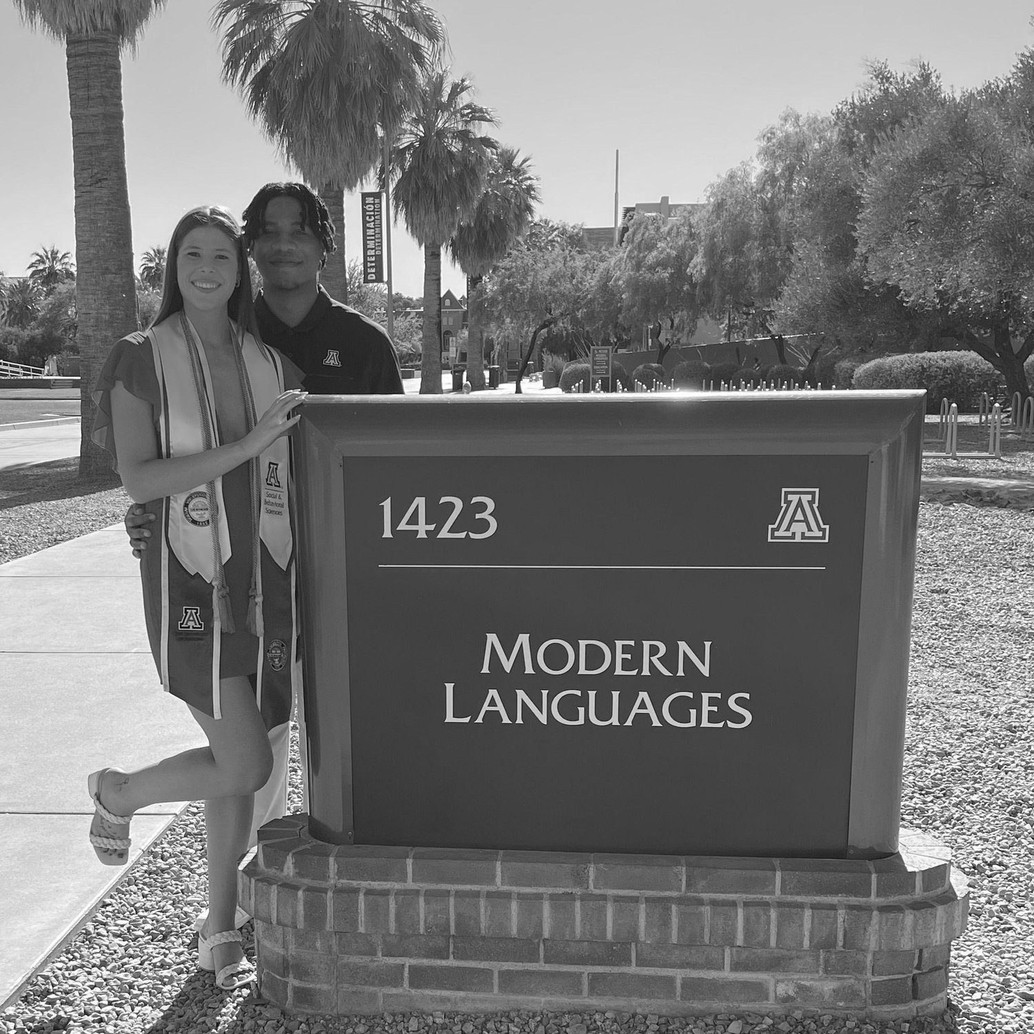 Where we first met, at the University of Arizona in English 102