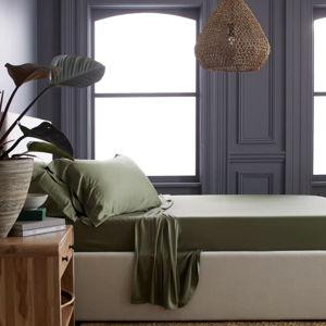 Olive Organic Bamboo Viscose Sheet Set