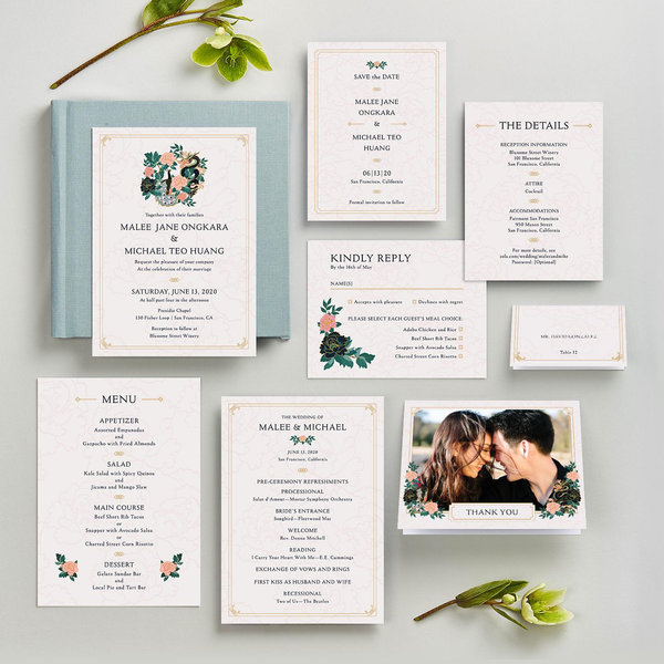 Joliette Type | Blush | Zola Save The Dates