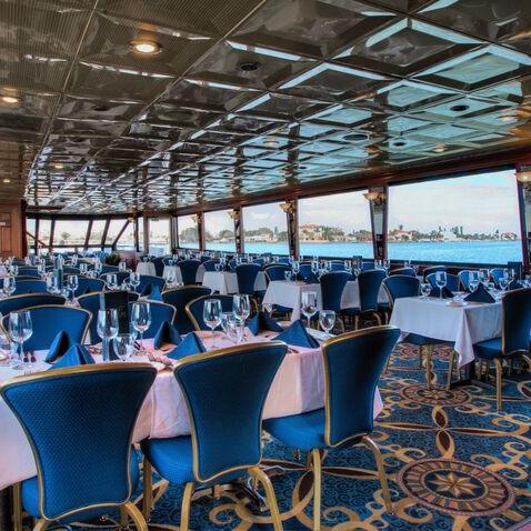 Example of dining setup on the Sapphire.