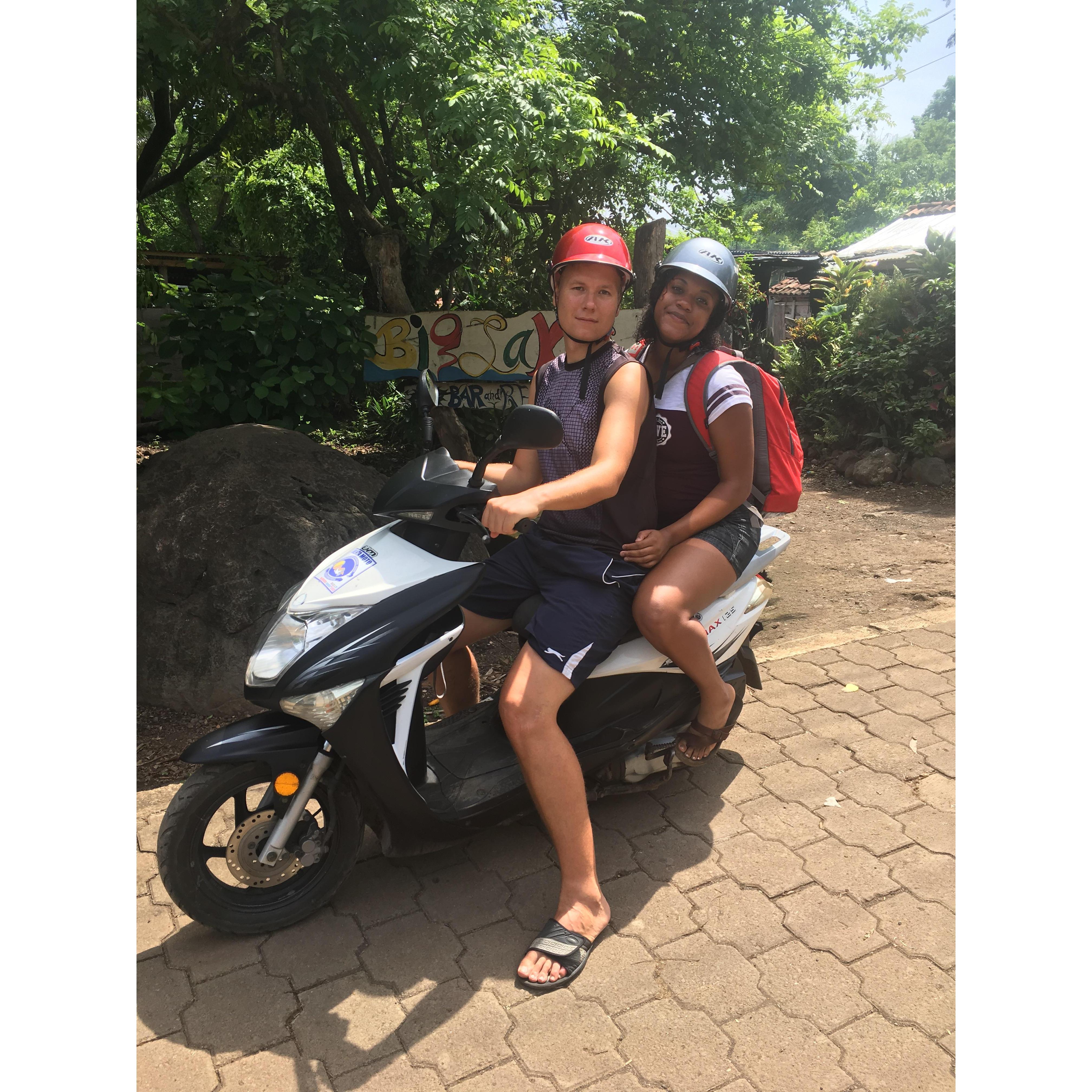 on scooters