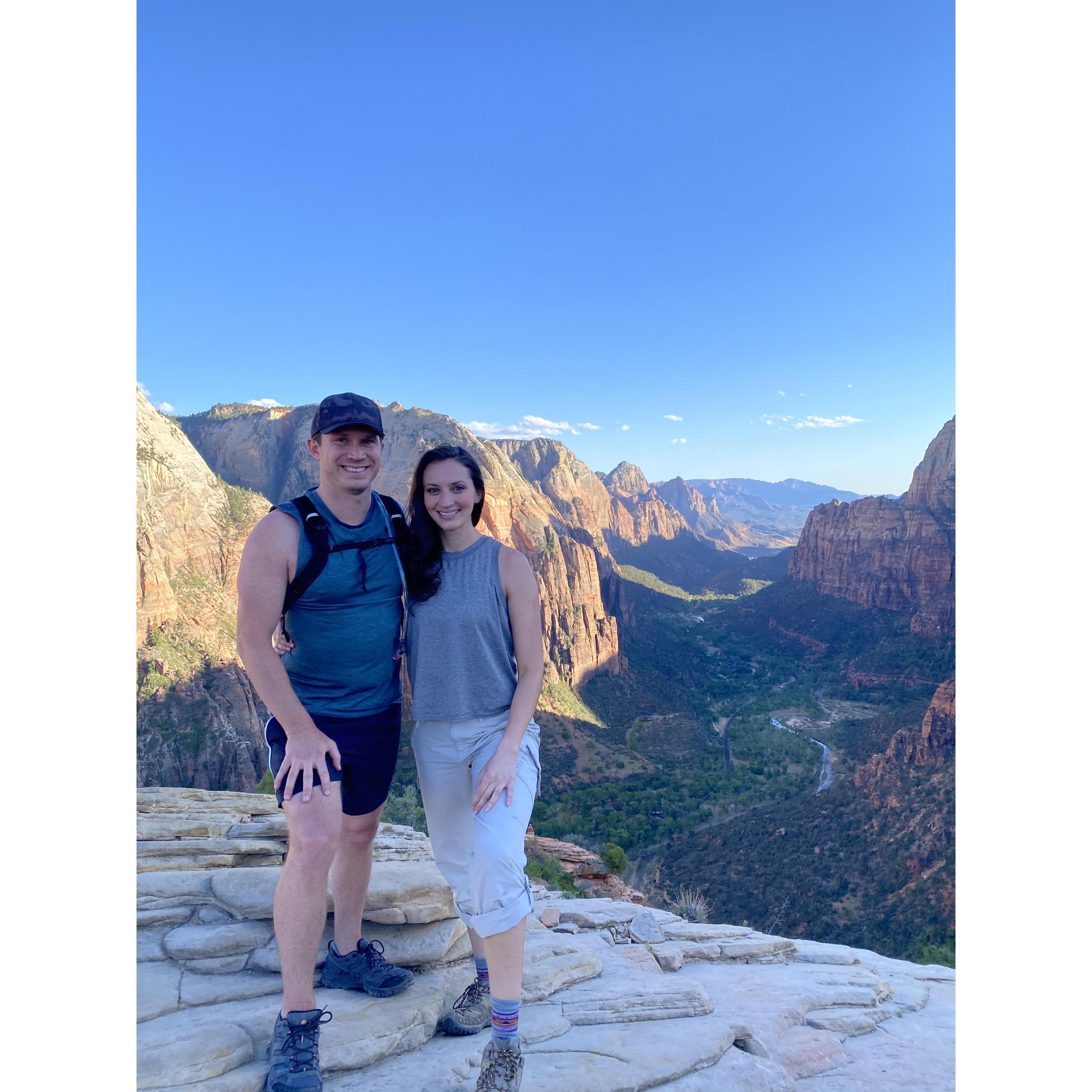 Angel's landing, Utah, a really important spot for Michelle and her family in remembrance of Michelle's sister Danni.