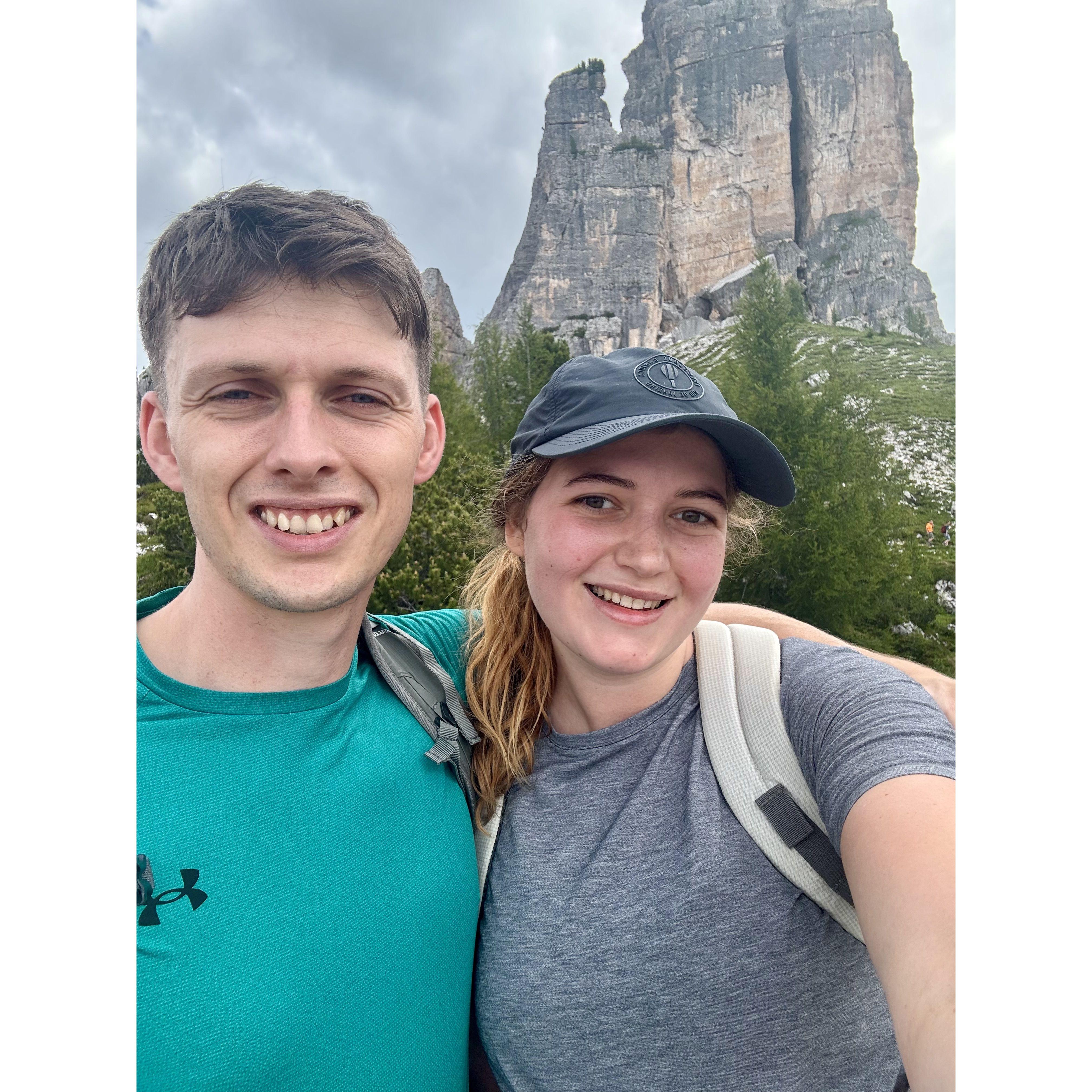 Hiking in the dolomites
