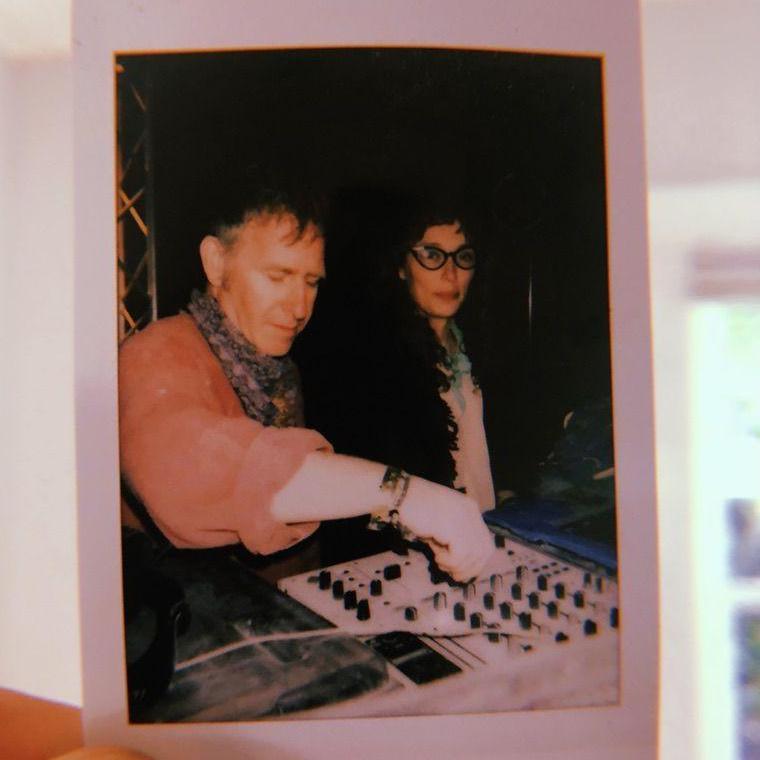 DJing together at Burning Man 2019
