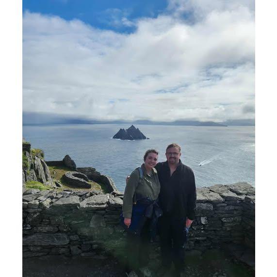 The only photo of us on the Puffin Star wars Island! Totally would go back!!                      The Isle of Skellig Michael, Ireland