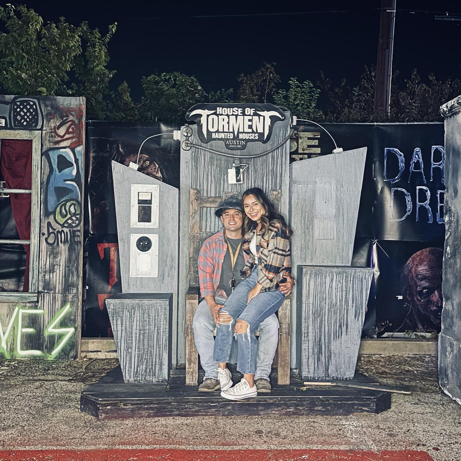 Went back to the House of Torment where we had our first date