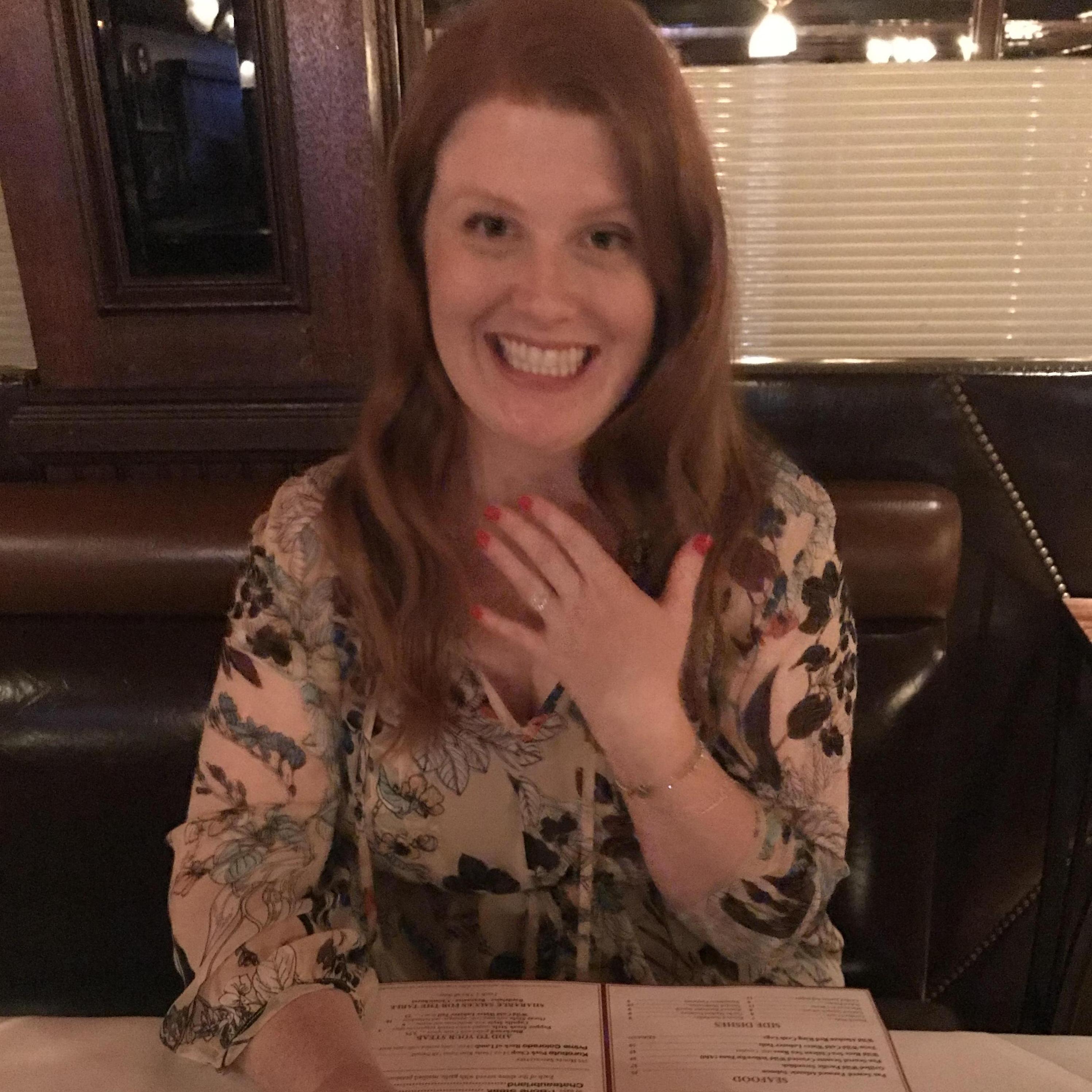 Classic Blurry Engagement Photo!