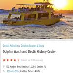 Dolphin Watch and Destin History Cruise