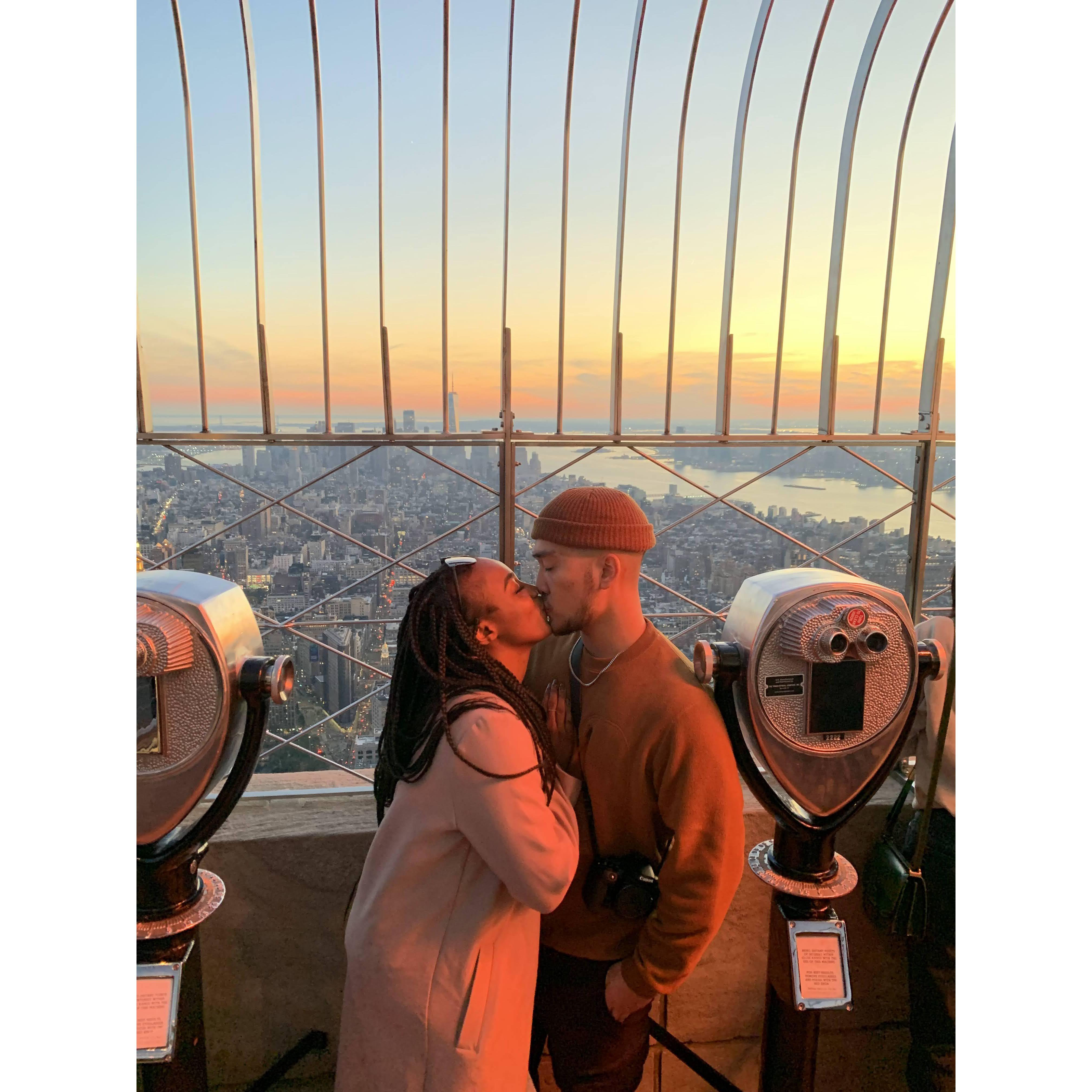 On top of the Empire State Building