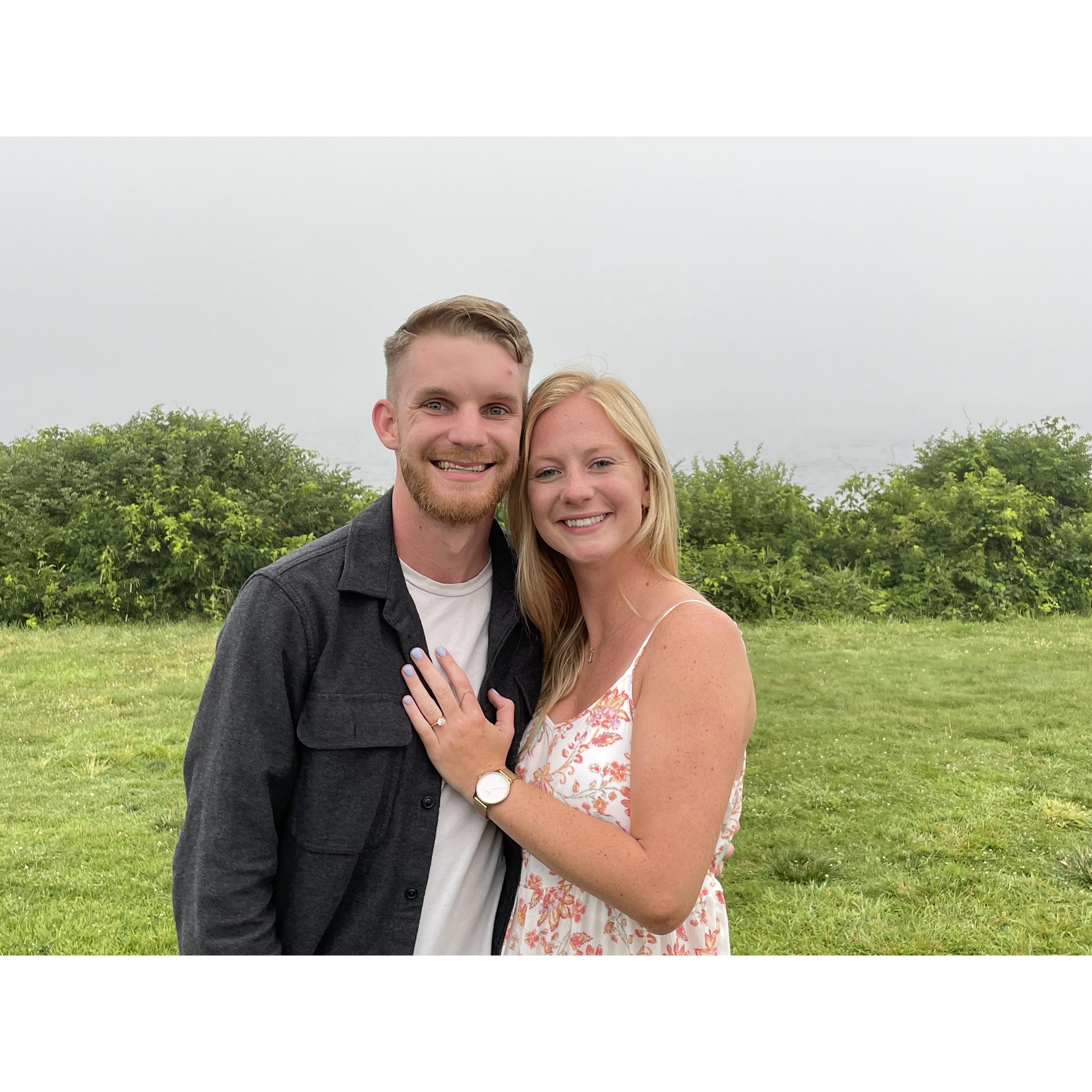 July 2021 - Fast forward to summer and we are engaged! Jared proposed on a sunrise picnic in Newport, RI and we spent the next few days celebrating with family. It was PERFECT