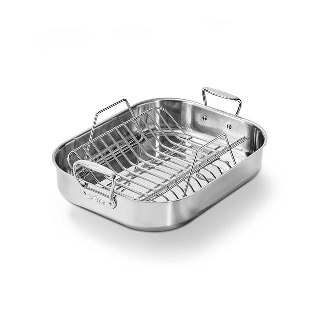 All-Clad Specialty Cookware, Stainless Steel Roaster with Rack, 14 x 18 inch
