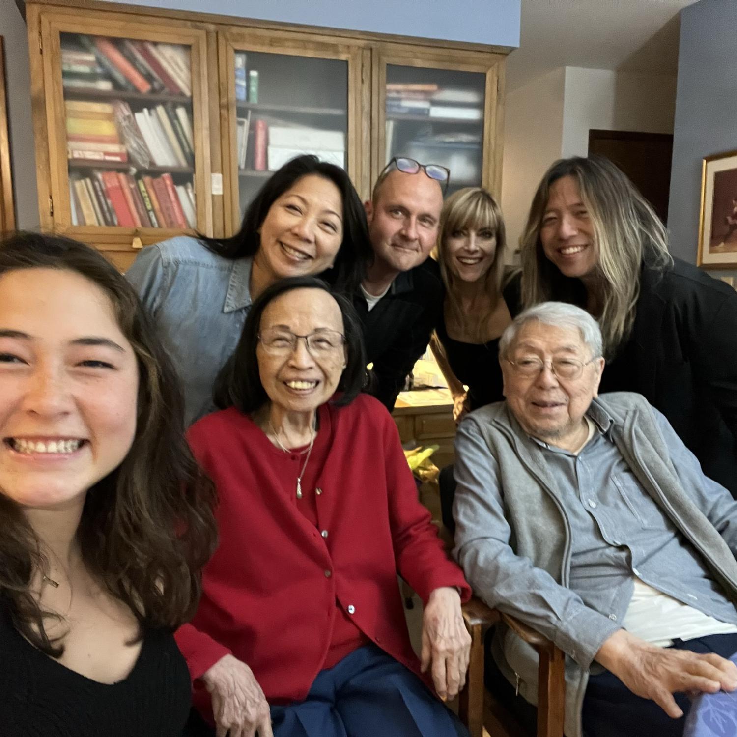 Selfie skills! With Blake's family 2023