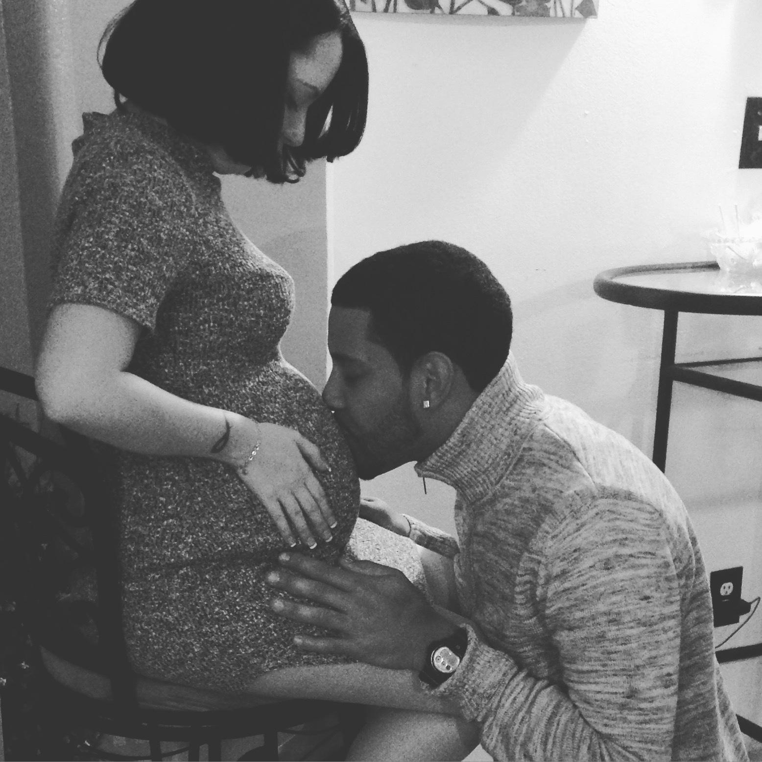 Our gender reveal for our baby boy Elijah